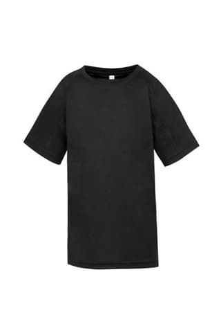 Spiro Childrens Boys Performance Aircool T-Shirt - Black