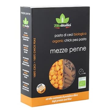 BioItalia Chick Pea Pasta - Mezze Penne 250g