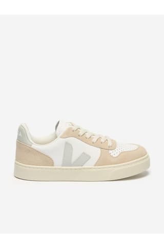 Veja Kids Small V-10 Laces Trainers in White
