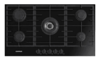 G3 FERRARI Gas on Glass Hob, 90Cm, Black