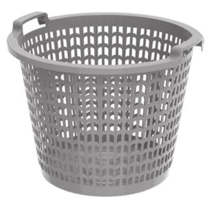 Cosmoplast 50L Wide Laundry Basket - Grey