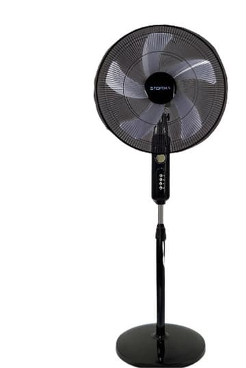 Stork Stand Fan 20Inch, 3Speeds, 5Blades, 70Watts, Black
