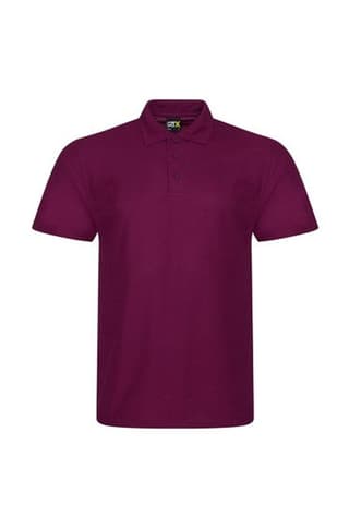 PRO RTX Mens Pro Polyester Polo Shirt - Burgundy