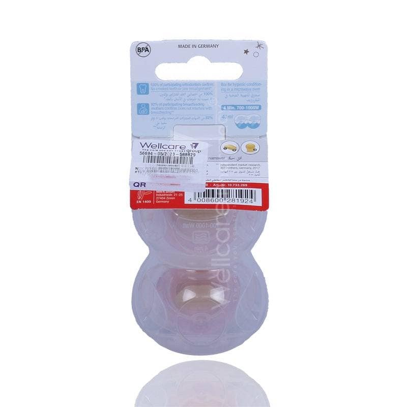 NUK Soother Silicone Rose & Blue 6-18M