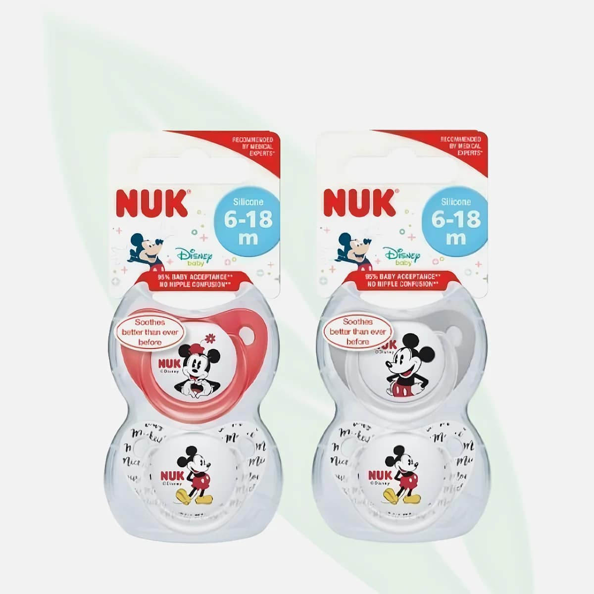 NUK Silicone Orthodontic Soother 2-Pack