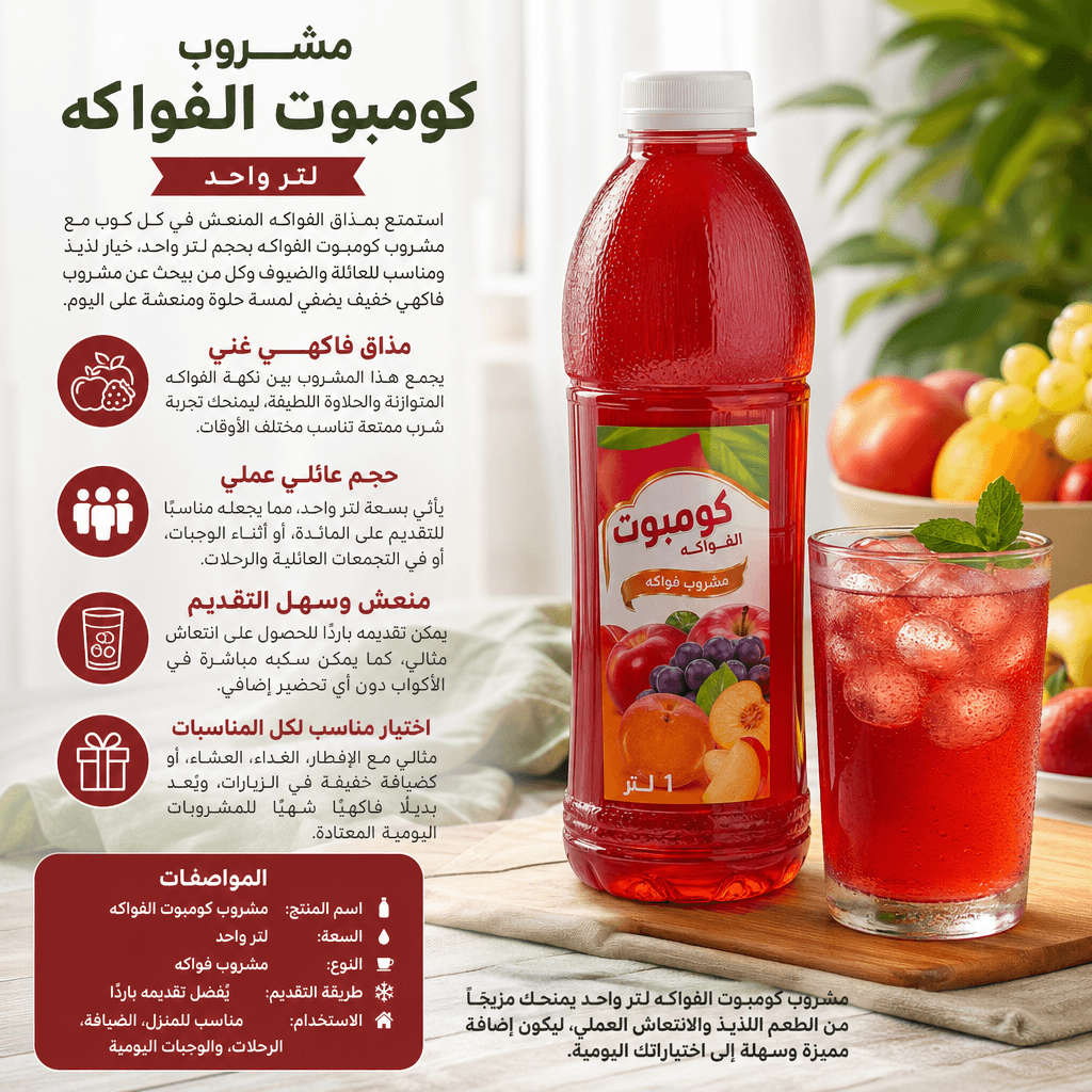 Compote Fruit Drink 1 Liter
