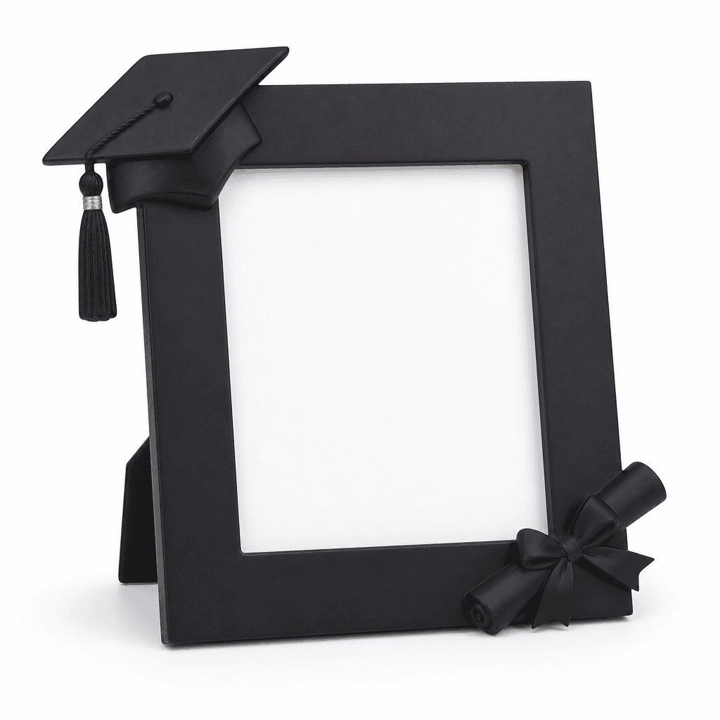 Graduation Photo Frame Black