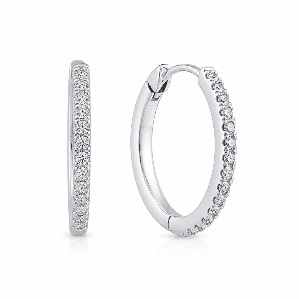 Pandora Sparkling Hoop Earrings