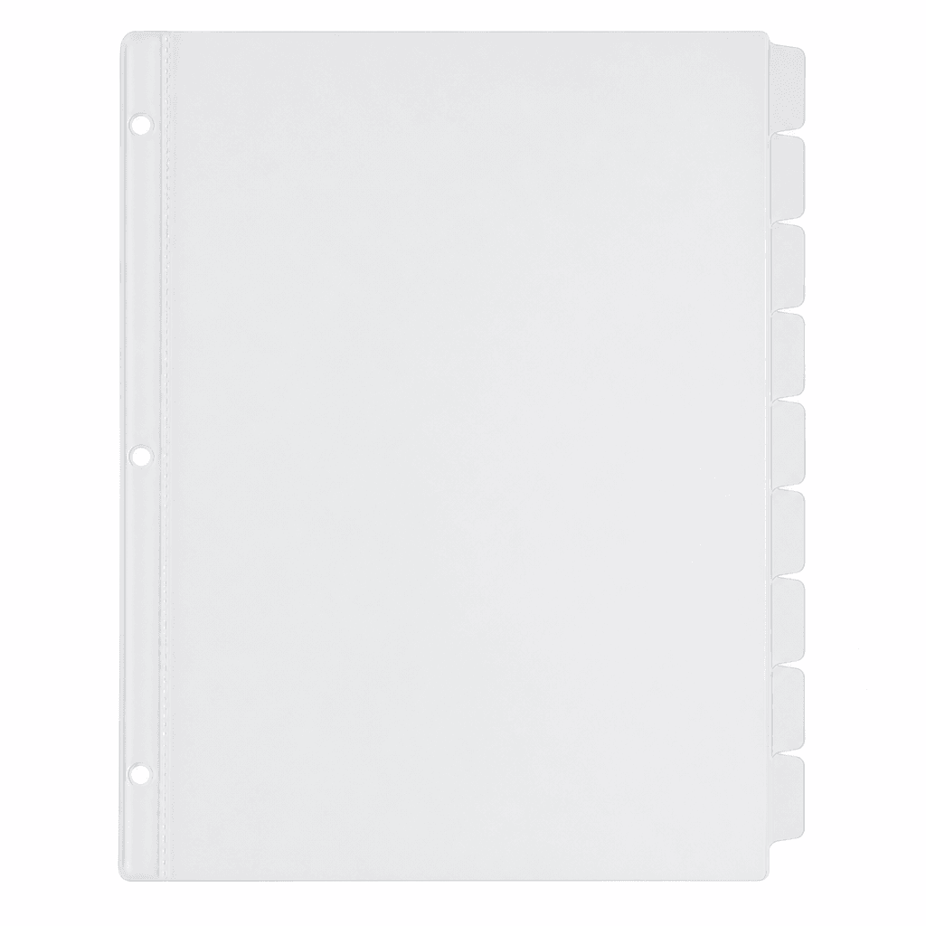 Avery Clear Label Dividers 8‑Tab