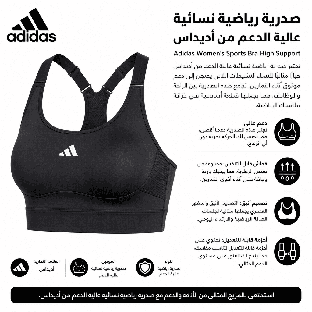 Adidas Women’s Sports Bra High Support