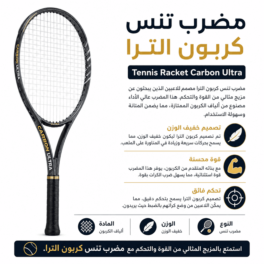 Tennis Racket Carbon Ultra