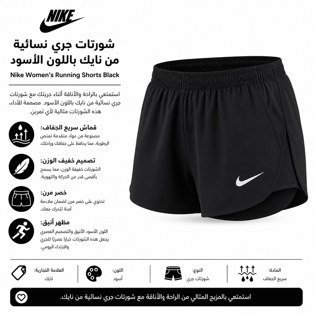 Nike Women’s Running Shorts Black