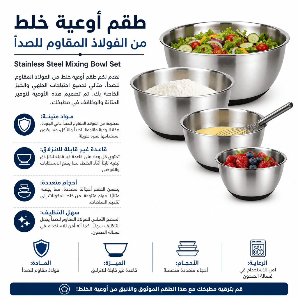 Stainless Steel Mixing Bowl Set