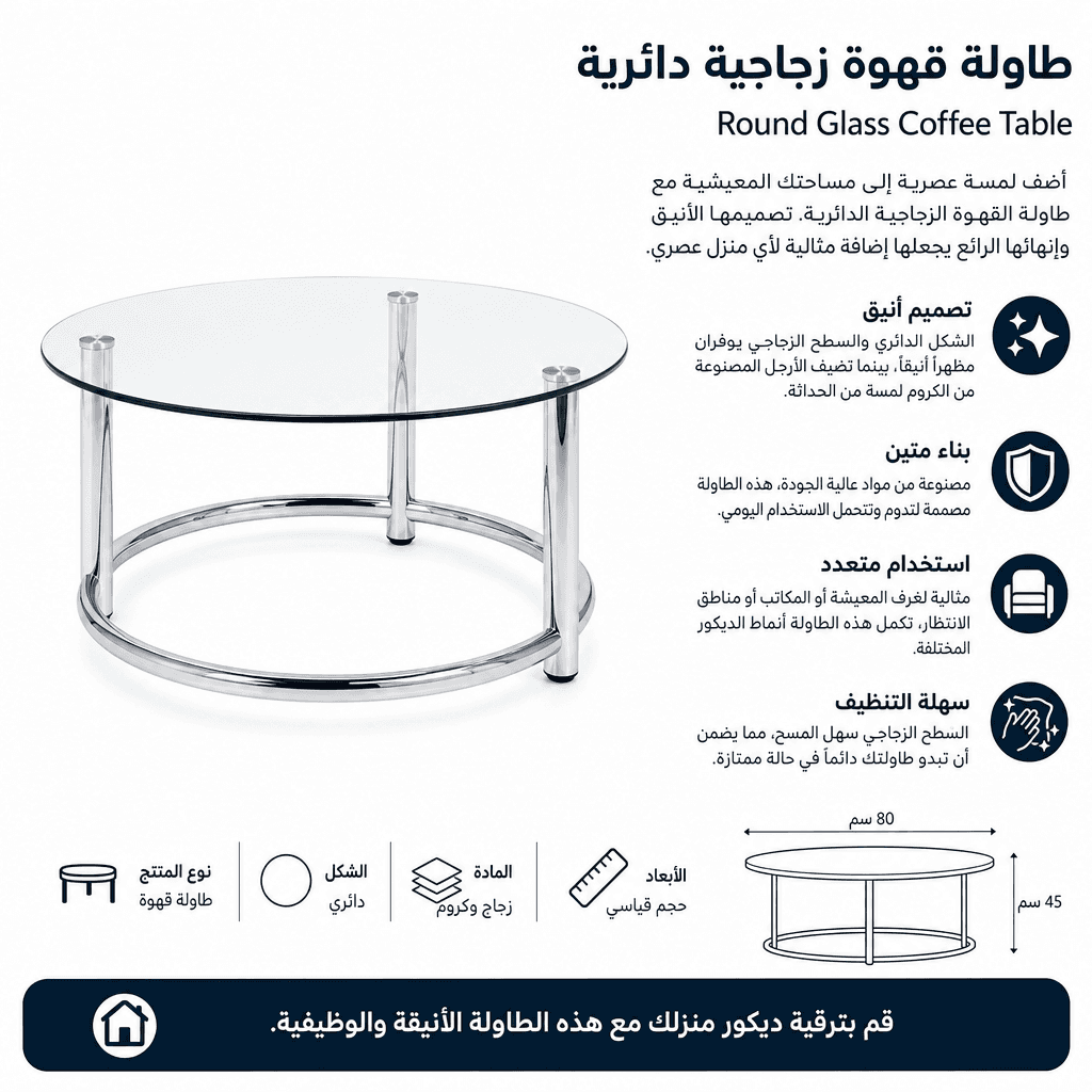 Round Glass Coffee Table