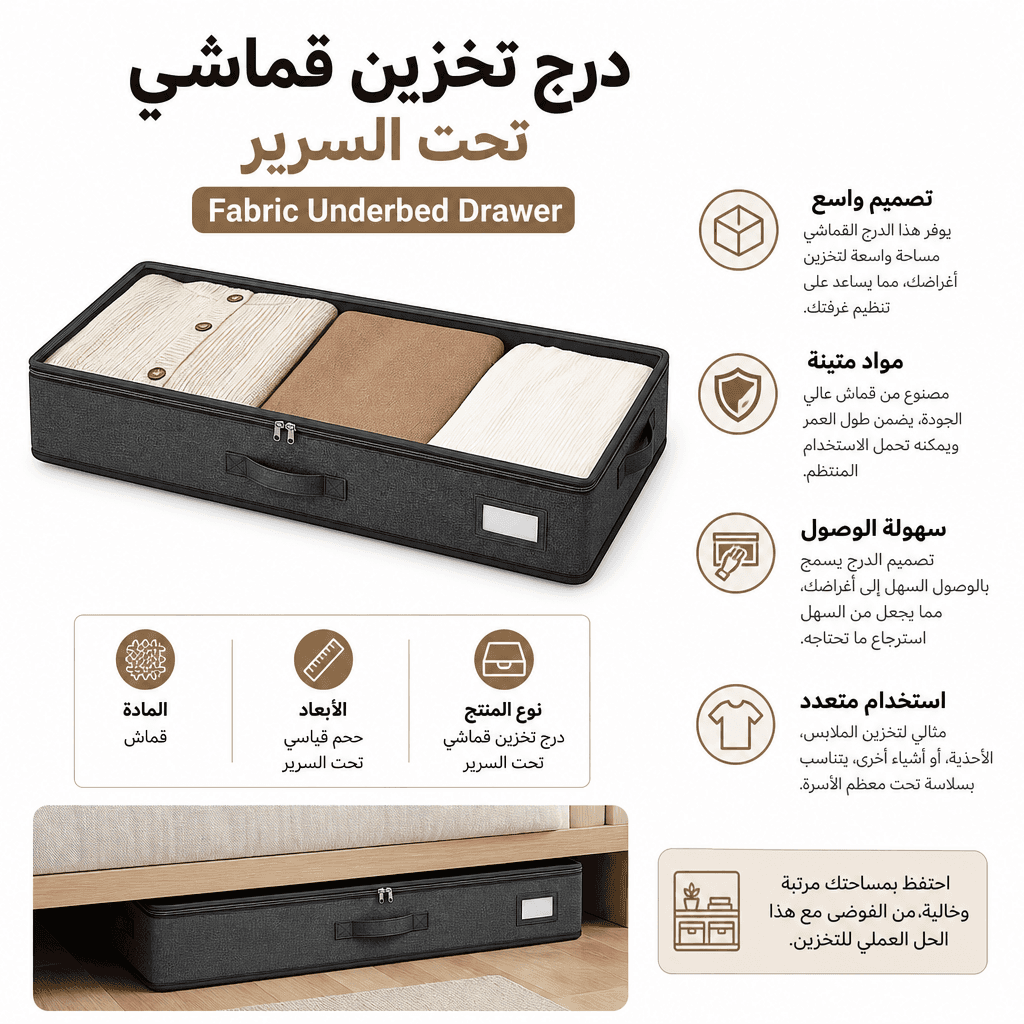 Fabric Underbed Drawer