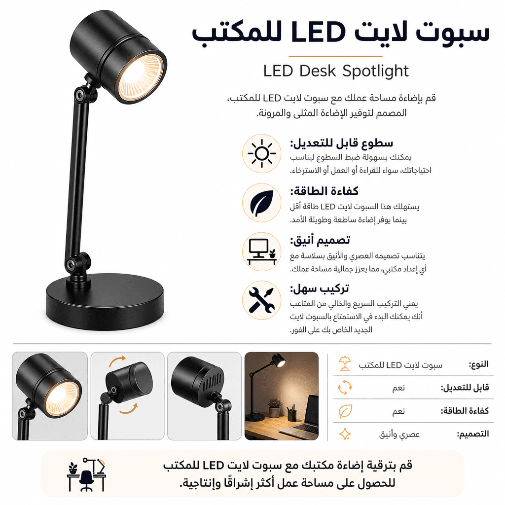 LED Desk Spotlight