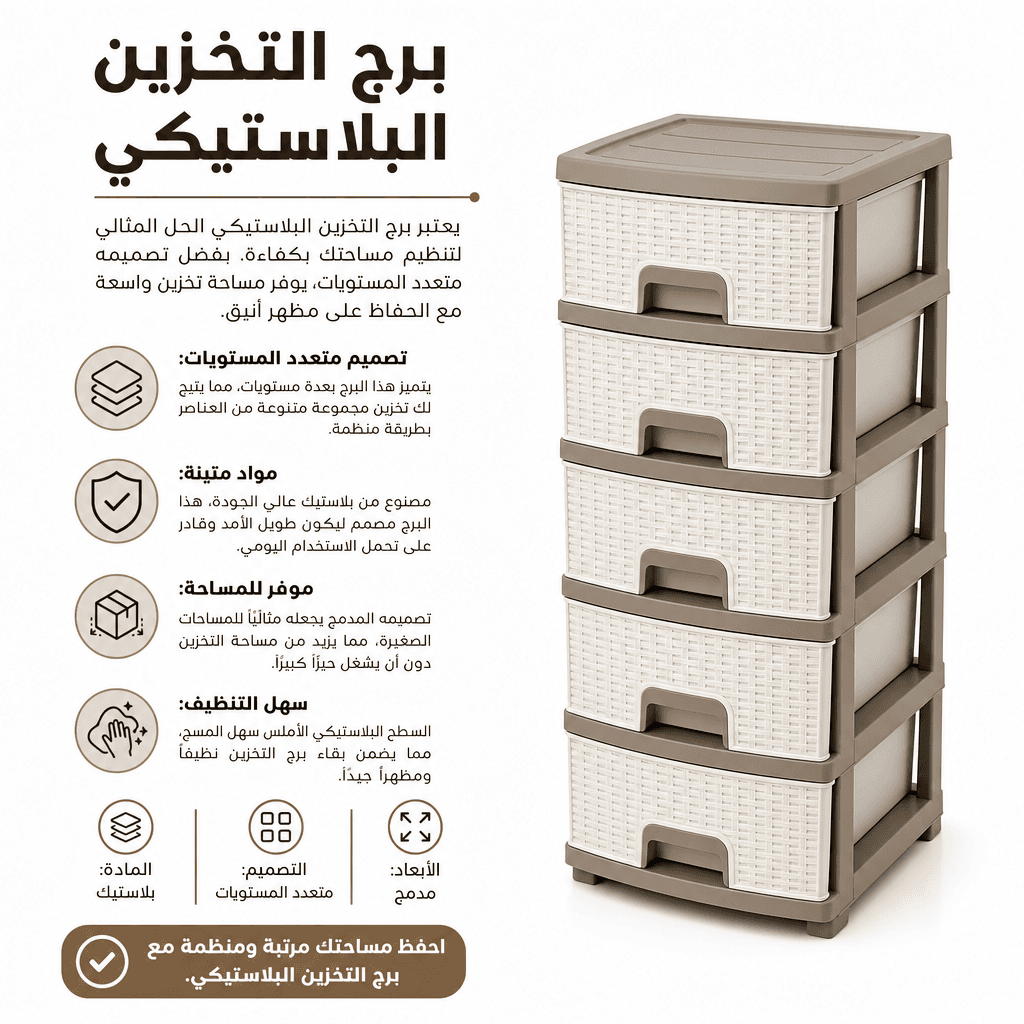 Plastic Storage Tower