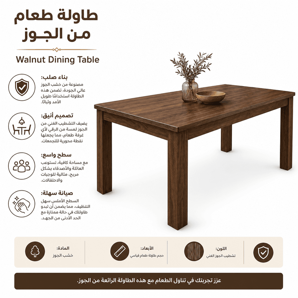 Walnut Dining Table