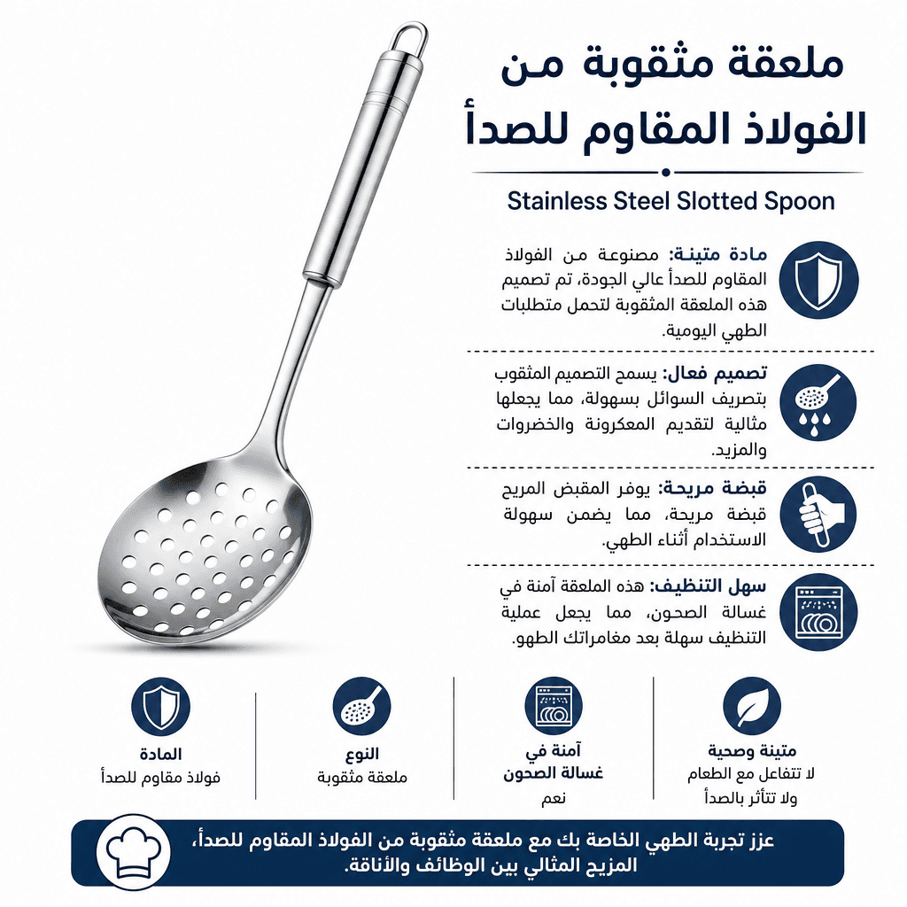 Stainless Steel Slotted Spoon