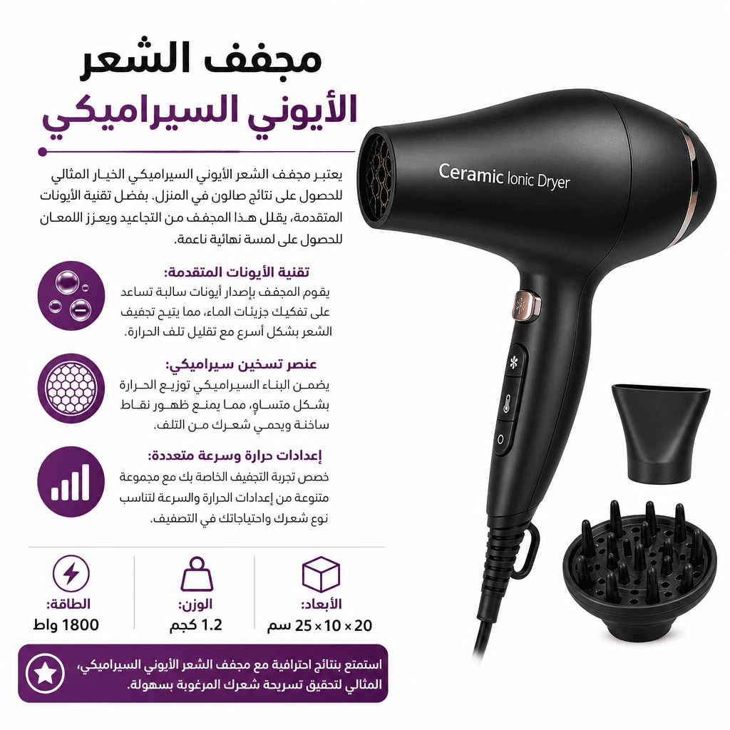 Ceramic Ionic Dryer