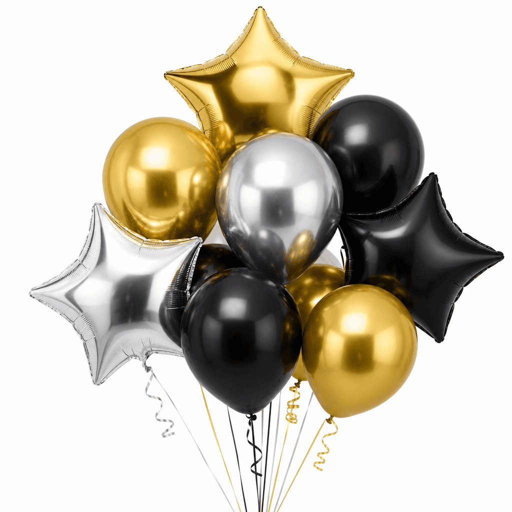 New Year Metallic Balloons