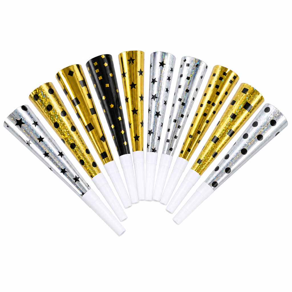 New Year Party Horns 12pcs