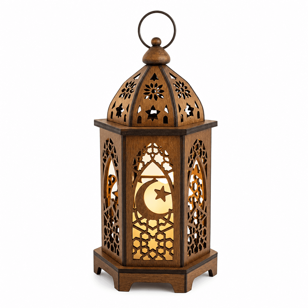 Ramadan Wooden Table Lantern