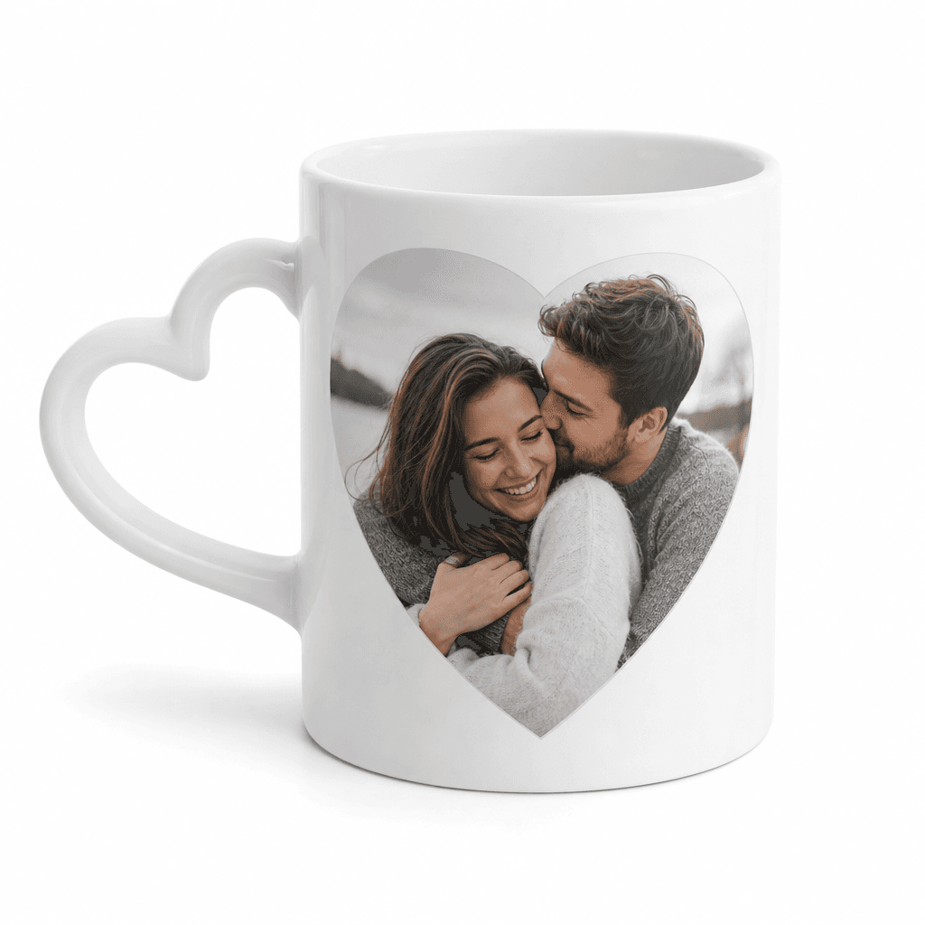 Personalized Photo Mug Heart