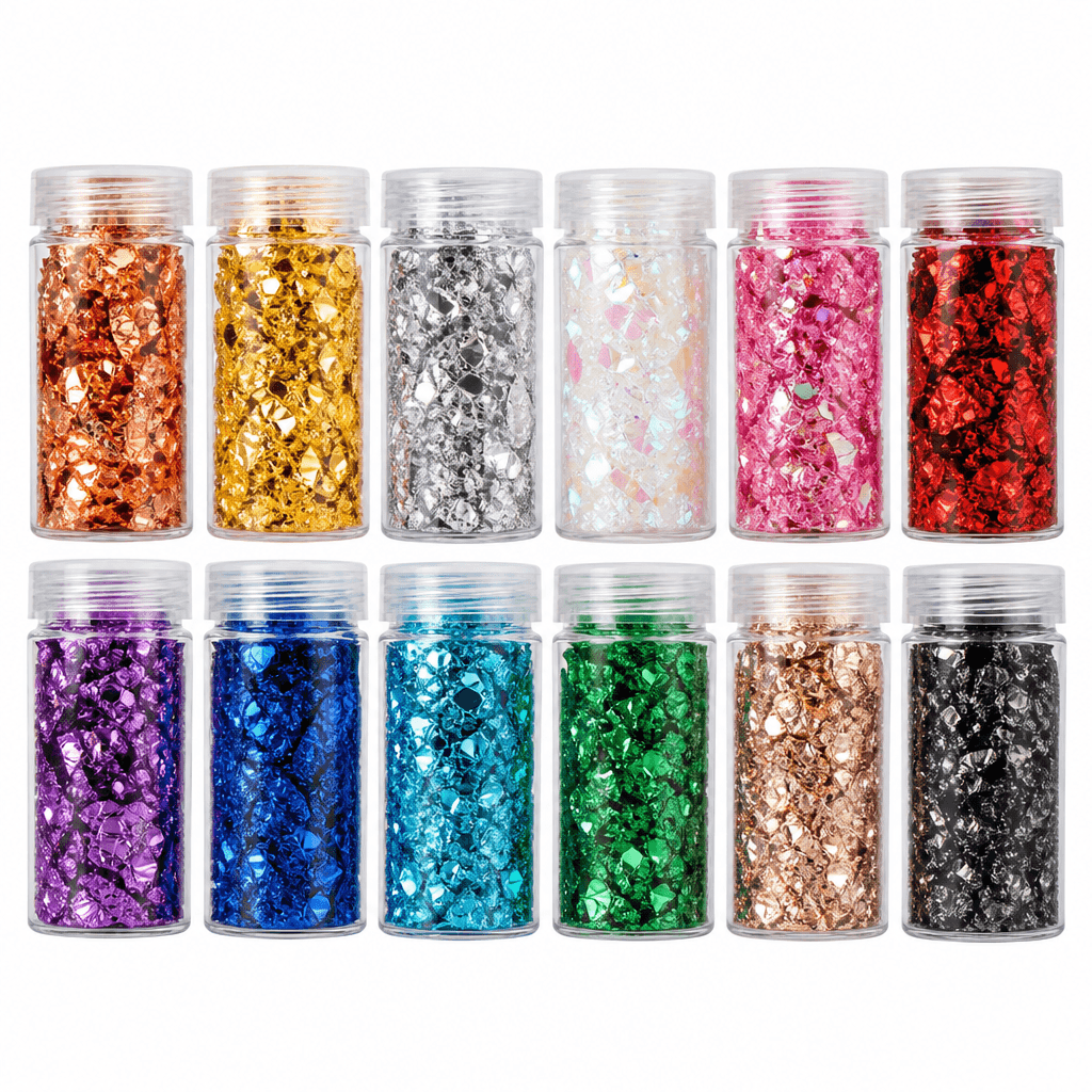 Resin Foil Flakes 12‑Pack