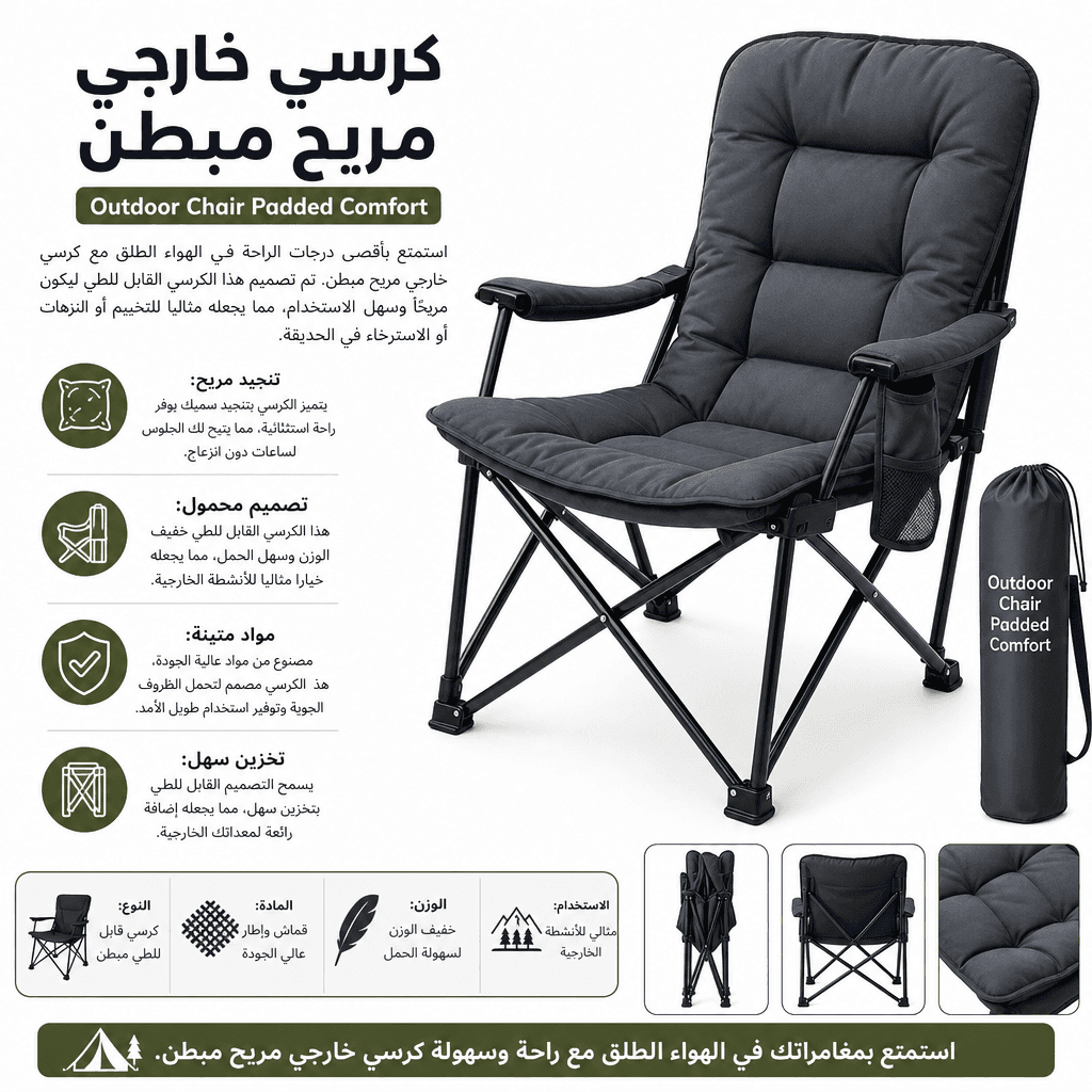 Outdoor Chair Padded Comfort