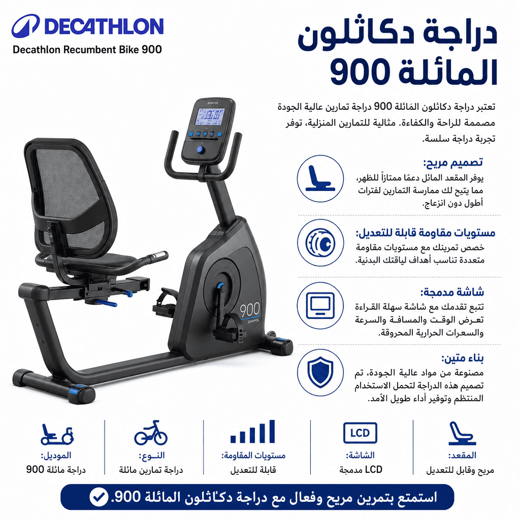 Decathlon Recumbent Bike 900
