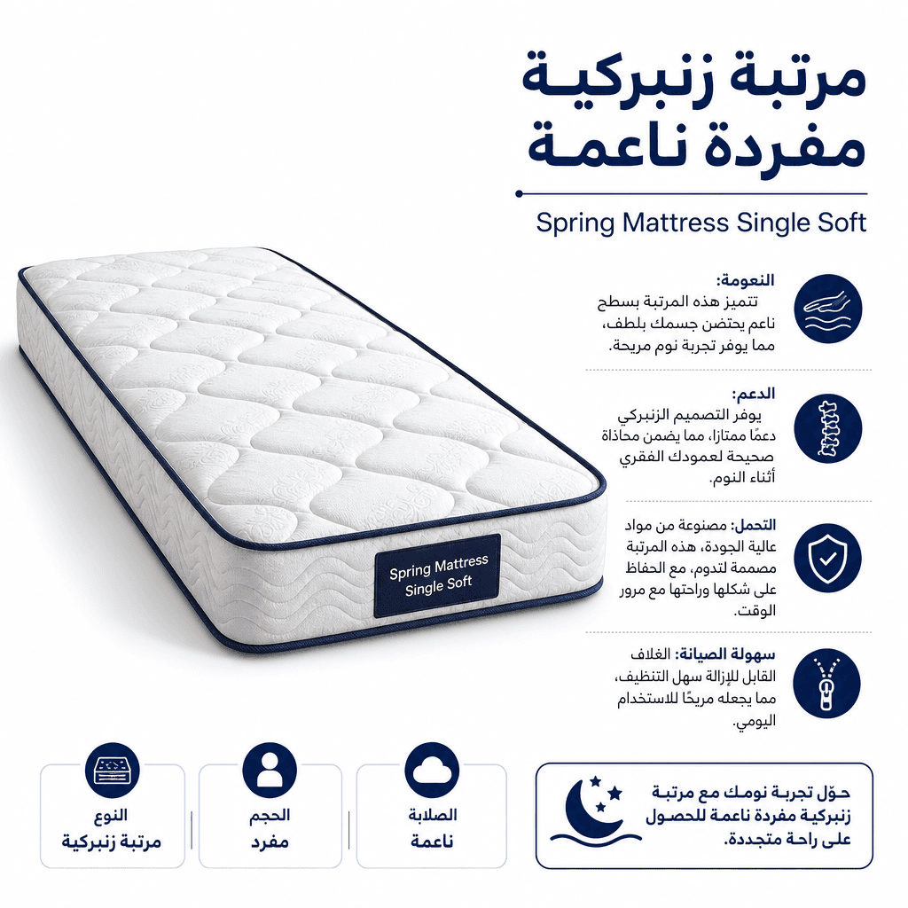 Spring Mattress Single Soft