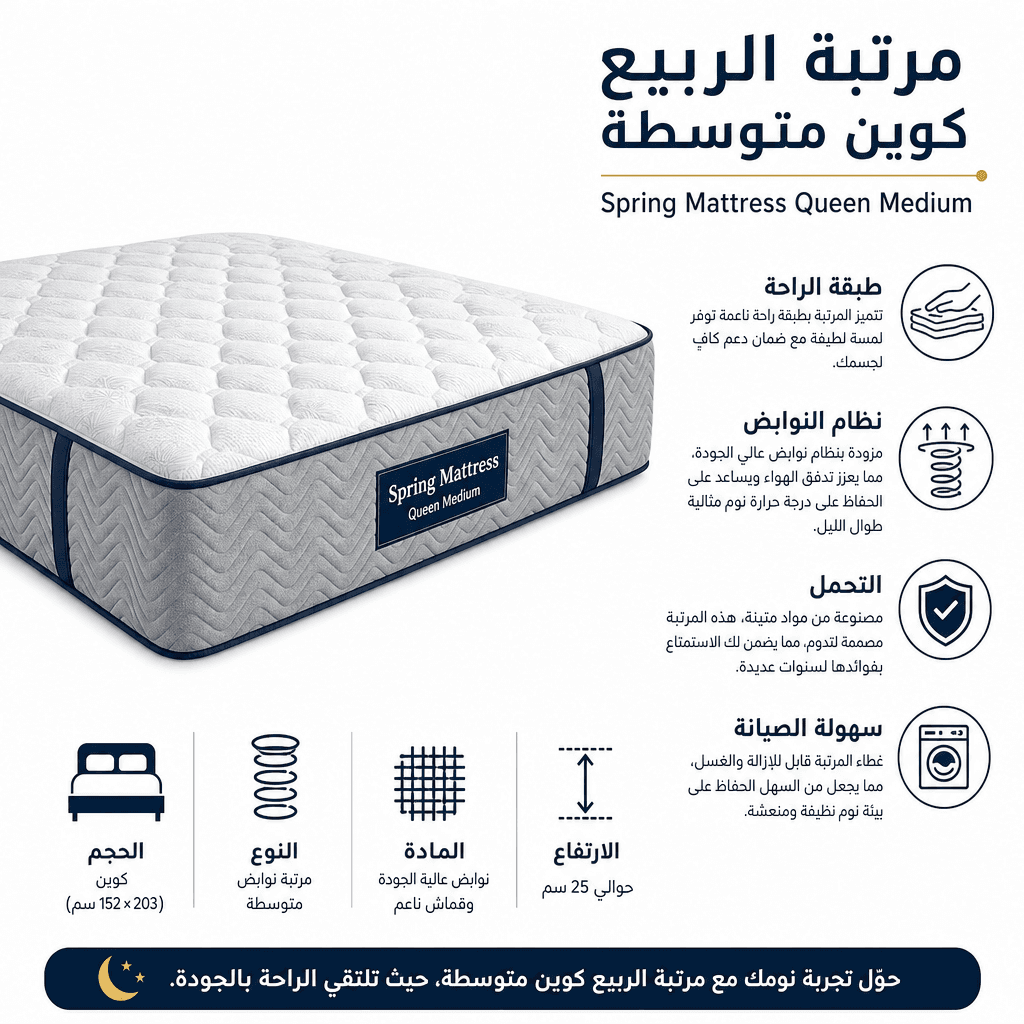 Spring Mattress Queen Medium