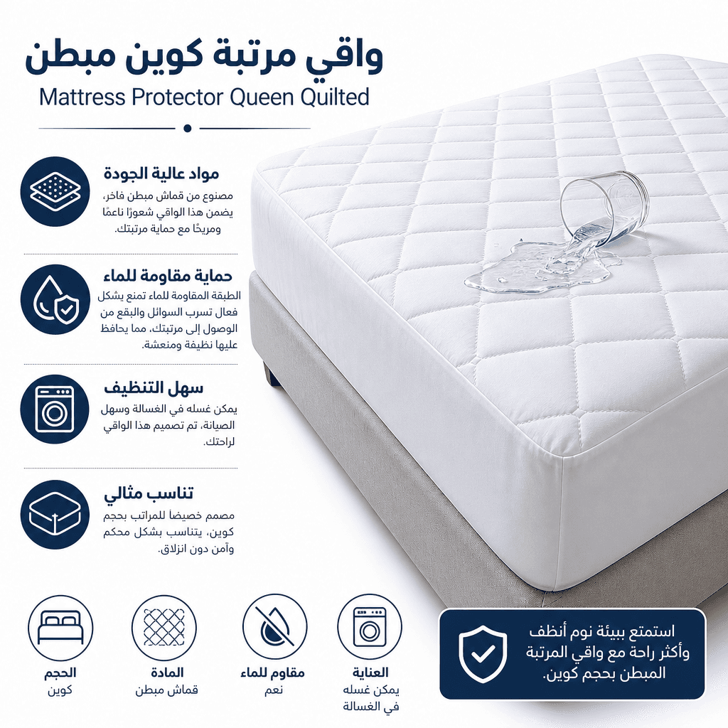 Mattress Protector Queen Quilted