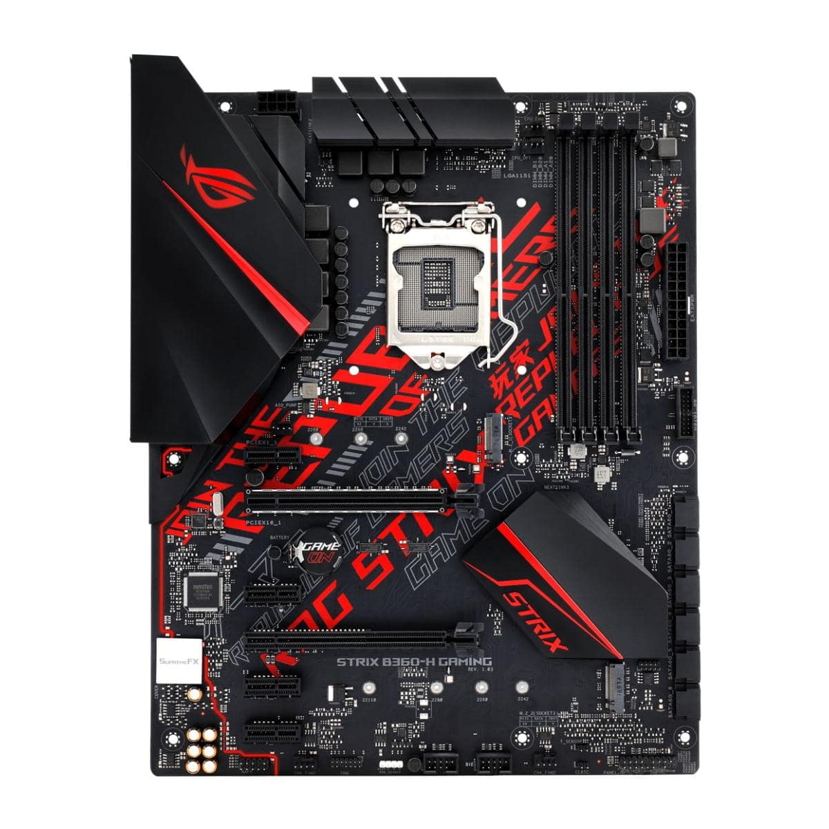 Asus ROG STRIX B360-H GAMING - Motherboard - ATX - LGA1151 Socket